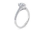 1477 Vintage Platinum Pear Engagement Ring
