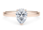 1477 Classic Solitaire Rose Gold 18k Pear Engagement Ring