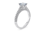 Bloomsbury Vintage Platinum Cushion Engagement Ring