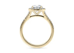 Battersea Halo Yellow Gold 18k Round Engagement Ring