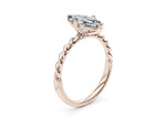 Ascot Solitaire Rose Gold 18k Marquise Engagement Ring