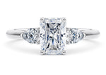 Florence Trilogy Platinum Radiant Engagement Ring