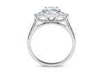 Barcelona Trilogy Platinum Radiant Engagement Ring