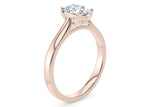 Contour Solitaire Rose Gold 18k Oval Engagement Ring