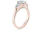 Barcelona Trilogy Rose Gold 18k Round Engagement Ring