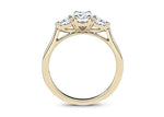 Barcelona Trilogy Yellow Gold 18k Oval Engagement Ring