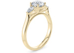 Barcelona Trilogy Yellow Gold 18k Round Engagement Ring