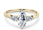 Barcelona Trilogy Yellow Gold 18k Marquise Engagement Ring