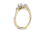Barcelona Trilogy Yellow Gold 18k Oval Engagement Ring