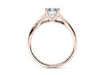 Hanover Solitaire Rose Gold 18k Radiant Engagement Ring