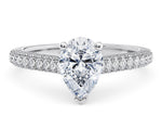 Bloomsbury Vintage Platinum Pear Engagement Ring