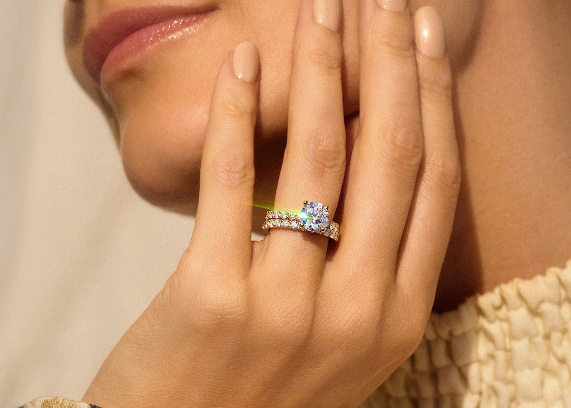 Akinia Yellow Gold 18k Full Set Natural Eternity Ring