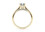 Iris Solitaire Yellow Gold 18k Radiant Engagement Ring