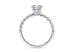 Ascot Solitaire Platinum Round Engagement Ring