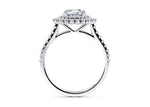 Berkeley Halo Platinum Round Engagement Ring