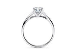 Hanover Solitaire Platinum Cushion Engagement Ring