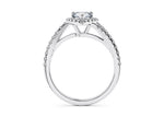 Kew Halo Platinum Pear Engagement Ring