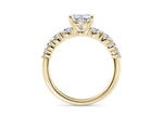 Lyra Diamond Band Yellow Gold 18k Heart Engagement Ring