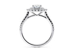 Berkeley Halo Platinum Oval Engagement Ring