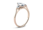 Barcelona Trilogy Rose Gold 18k Marquise Engagement Ring