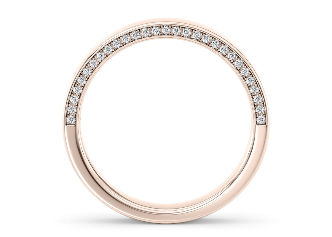 Alexander Rose Gold 18k Lab Grown Wedding Band