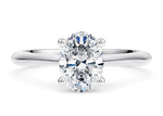 Iris Solitaire Platinum Oval Engagement Ring