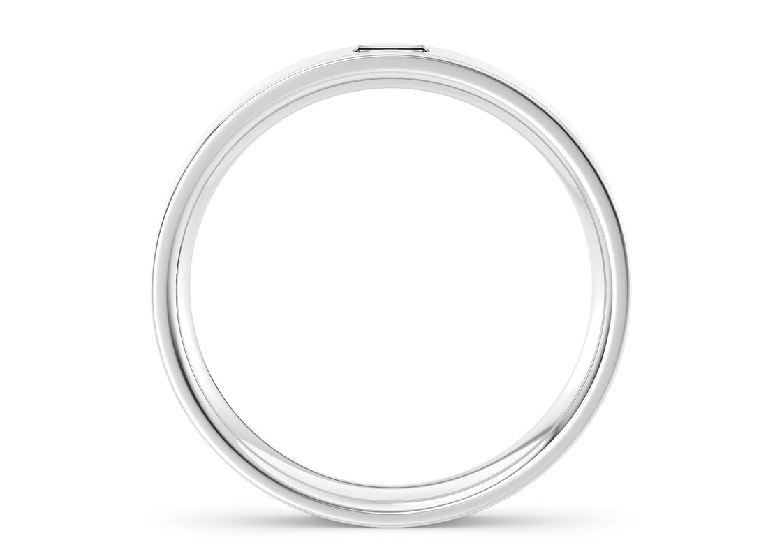 Marcus White Gold 18k Lab Grown Wedding Band