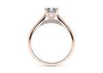 Iris Solitaire Rose Gold 18k Radiant Engagement Ring