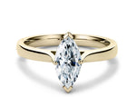 Contour Solitaire Yellow Gold 18k Marquise Engagement Ring