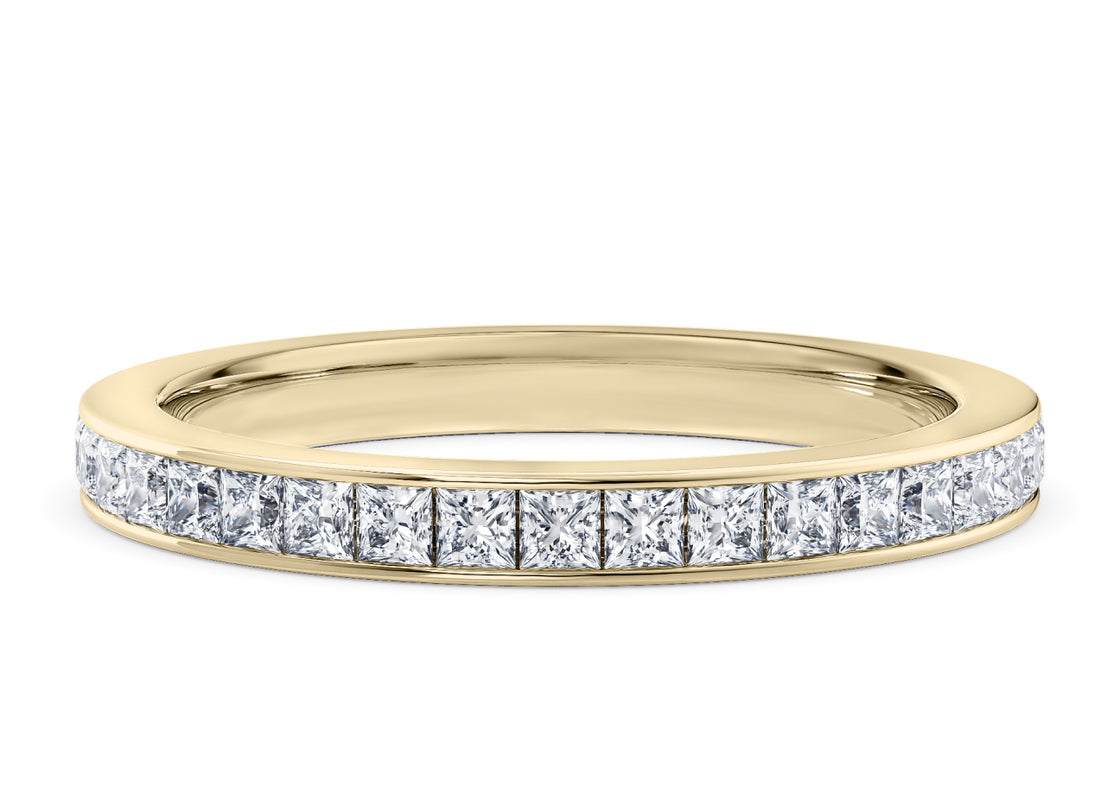 Aurora Yellow Gold 18k Full Set Eternity Ring