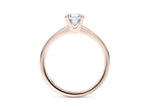 1477 Classic Solitaire Rose Gold 18k Asscher Engagement Ring