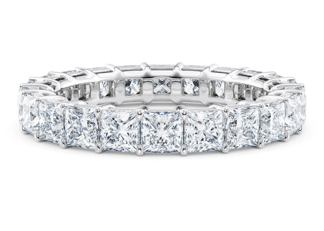 Regent Princess Full Set White Gold 18k Natural Eternity Ring