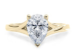 Hanover Solitaire Yellow Gold 18k Pear Engagement Ring