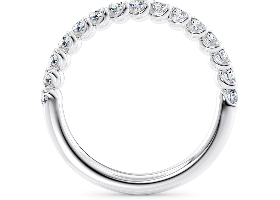 Ballerina White Gold 18k Full Set Natural Eternity Ring