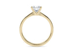 Delicacy Vintage Yellow Gold 18k Round Engagement Ring