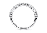 Mayfair Half Set White Gold 18k Natural Eternity Ring