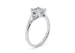 Hanover Solitaire Platinum Princess Engagement Ring