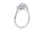 Roma Trilogy Platinum Heart Engagement Ring