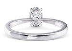 Starlight Solitaire Platinum Oval Engagement Ring