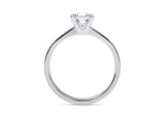 Delicacy Vintage Platinum Asscher Engagement Ring