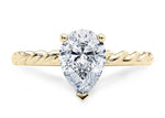 Ascot Solitaire Yellow Gold 18k Pear Engagement Ring