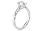 Contour Solitaire Platinum Oval Engagement Ring
