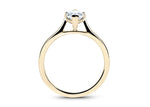 Contour Solitaire Yellow Gold 18k Marquise Engagement Ring