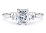 Valencia Trilogy Platinum Radiant Engagement Ring