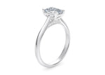 Iris Solitaire Platinum Emerald Engagement Ring