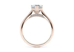 Iris Solitaire Rose Gold 18k Heart Engagement Ring