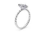 Ascot Solitaire Platinum Marquise Engagement Ring