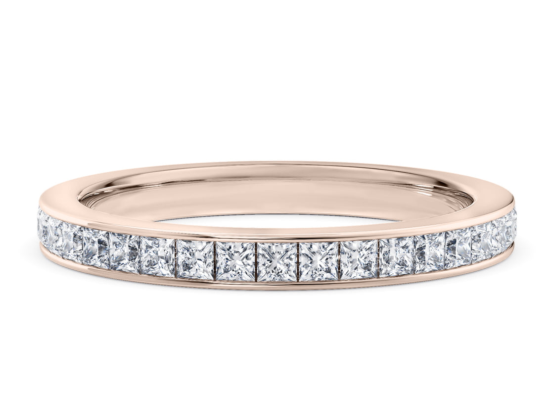Aurora Rose Gold 18k Full Set Eternity Ring