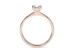 Delicacy Vintage Rose Gold 18k Radiant Engagement Ring