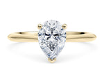 Hope Solitaire Yellow Gold 18k Pear Engagement Ring
